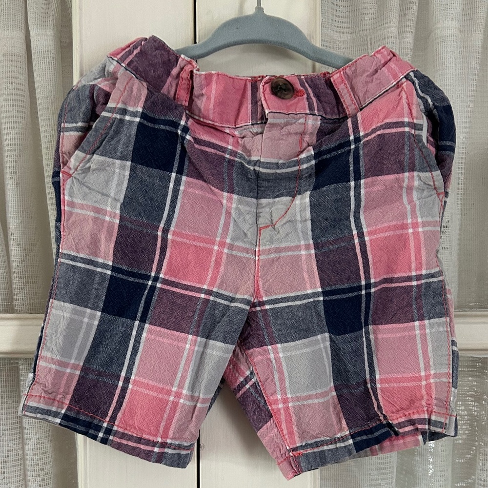 😉Bundle Days😉 Boys Toddlers Children’s Place Plaid Checkered Pink Blue Shorts 2T